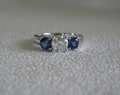 2.52ct Sapphire Diamond Engagement Ring 14kt White Gold GIA certified Fine Jewelry Blueriver47