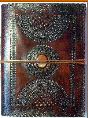 Leather Journal Celtic Design Emboss Purse Genuine Leather Bound Blank Diary journal Notebook sketchbook scrapbook gift