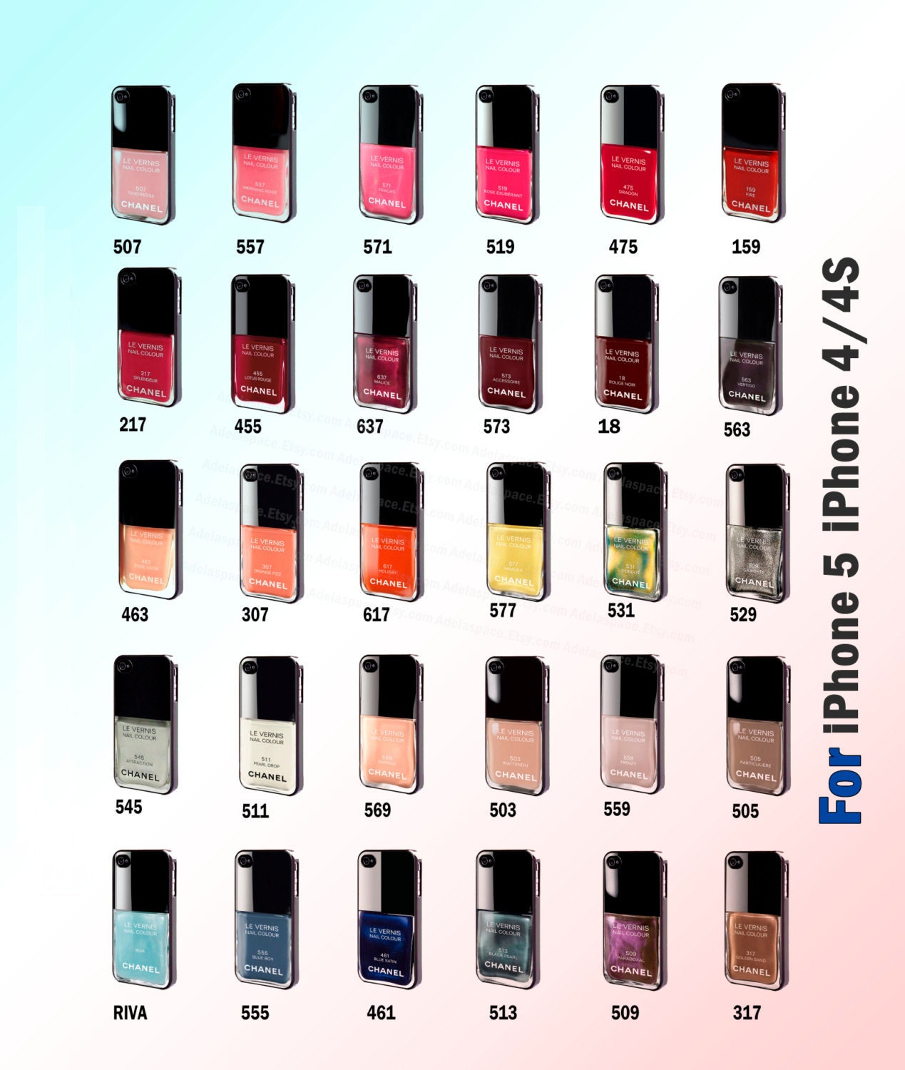 Iphone 4 4s case cover,nail polish iphone 4 4s, nail colour iphone case,Hard iphone case,handmade iphone case