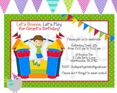 Bounce House Birthday Invite or Thank You Note Image that you print - digital Image Il_170x135