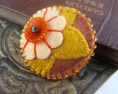 Lily Bloosom Felt Flower Brooch FREE US SHIPPING