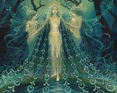 Nyx Greek Goddess of the Night 11x14 Fine Art Print