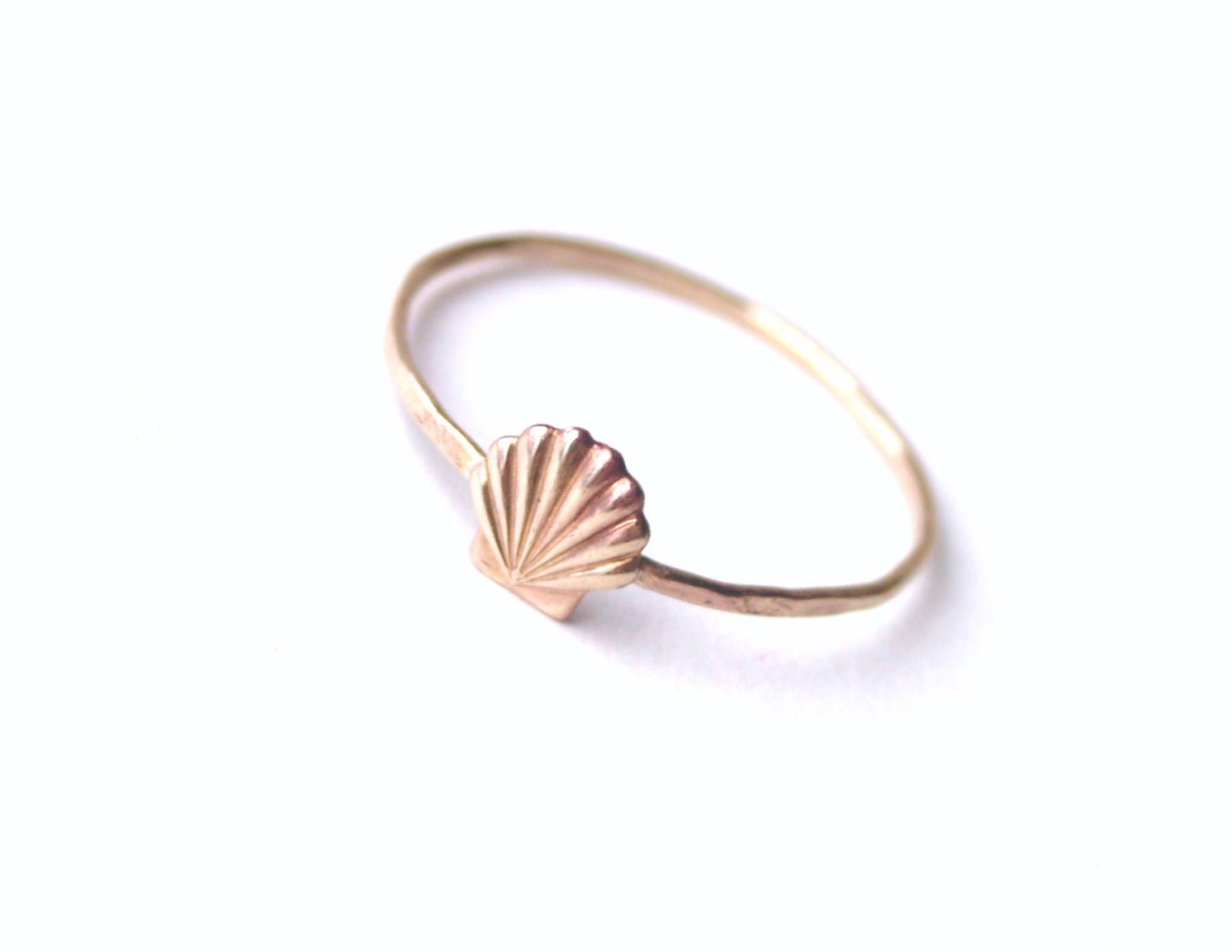 Brass Little Shell Ring