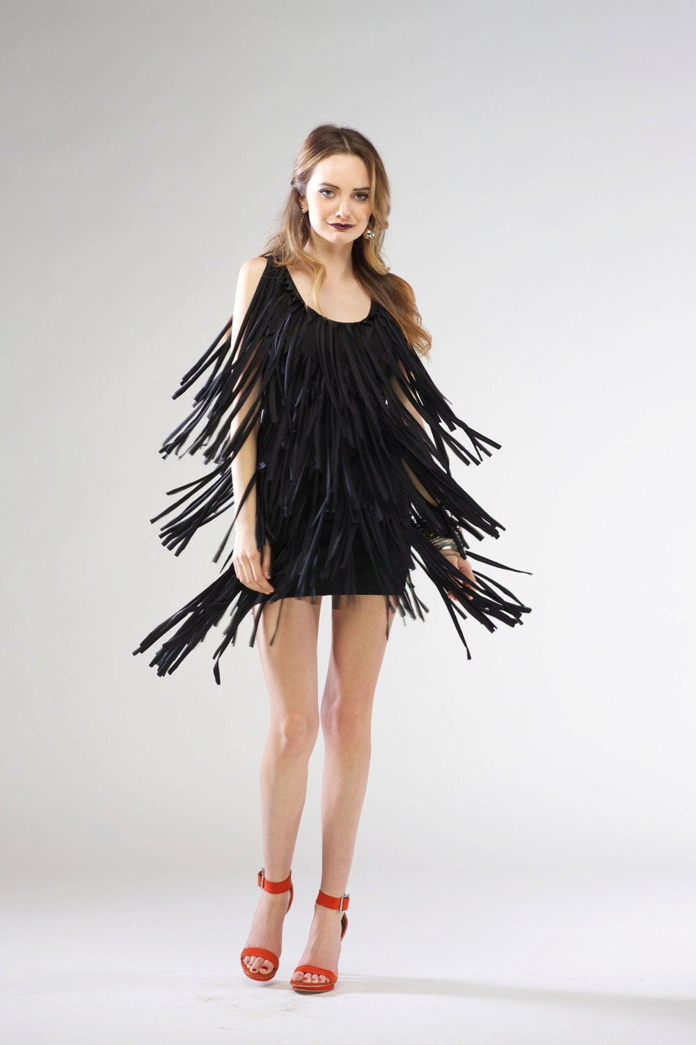 Chevron Fringe Dress