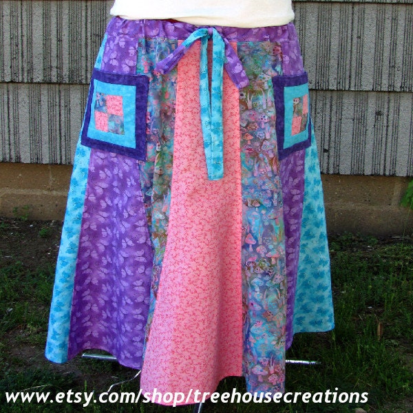 Batik Mushroom Modest Spinner Skirt