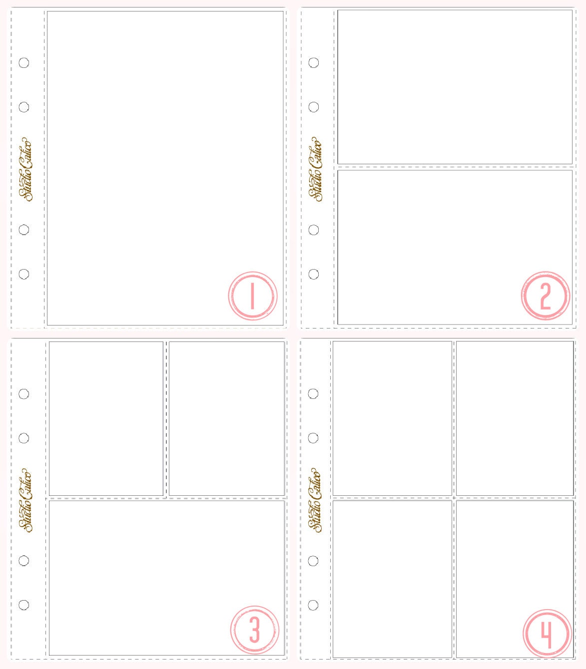 Album Inserts, Page Protector Inserts