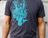 Treehouse on Charcoal tee