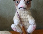 PDF CROCHET PATTERN - Amigurumi Grumpy Cat Plush Crochet Pattern