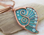 Sihaya Designs Faery Wing Necklace - Iridescent Teal Glitter Wing- Fairy Wing Jewelry