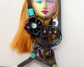 Cool And Level Headed recycled found object sculpture