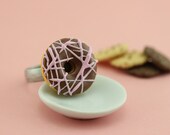 Chocolate - Strawberry Frosted Donut Ring