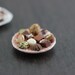 Chocolate Truffles Plate - 1/12 Dollhouse Miniature Dessert