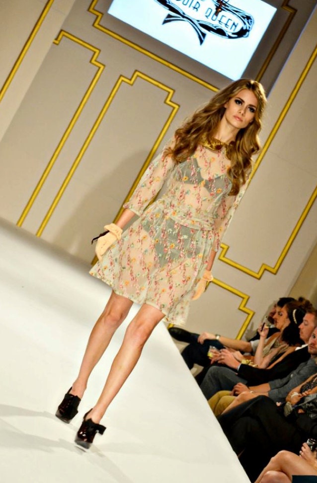 Gold Collar Spring 2013 Poor Little Rich Girl Dress new RTW Boudoir Queen