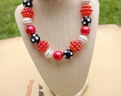 Pink Black Bublegum Necklace