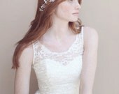 Ardelis -ivory and silver lace gown - etsy exclusive