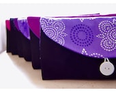 Purple Blue clutch rustic black red grey gray bag purse Set 6 Bridesmaid Clutch etsy wedding Pink Custom Pouch gift MakeUp tagt team