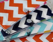 List Taker / Chevron & RicRac Covered Notebook (Ready to Ship)