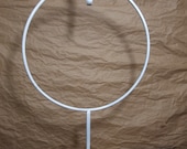 Nice Metal Cottage Hanging Pot Stand Works for a small wreath too  Nice and shabby
