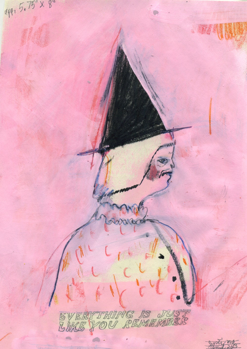 Everything Is Just Like You Remember (original drawing, 2013)