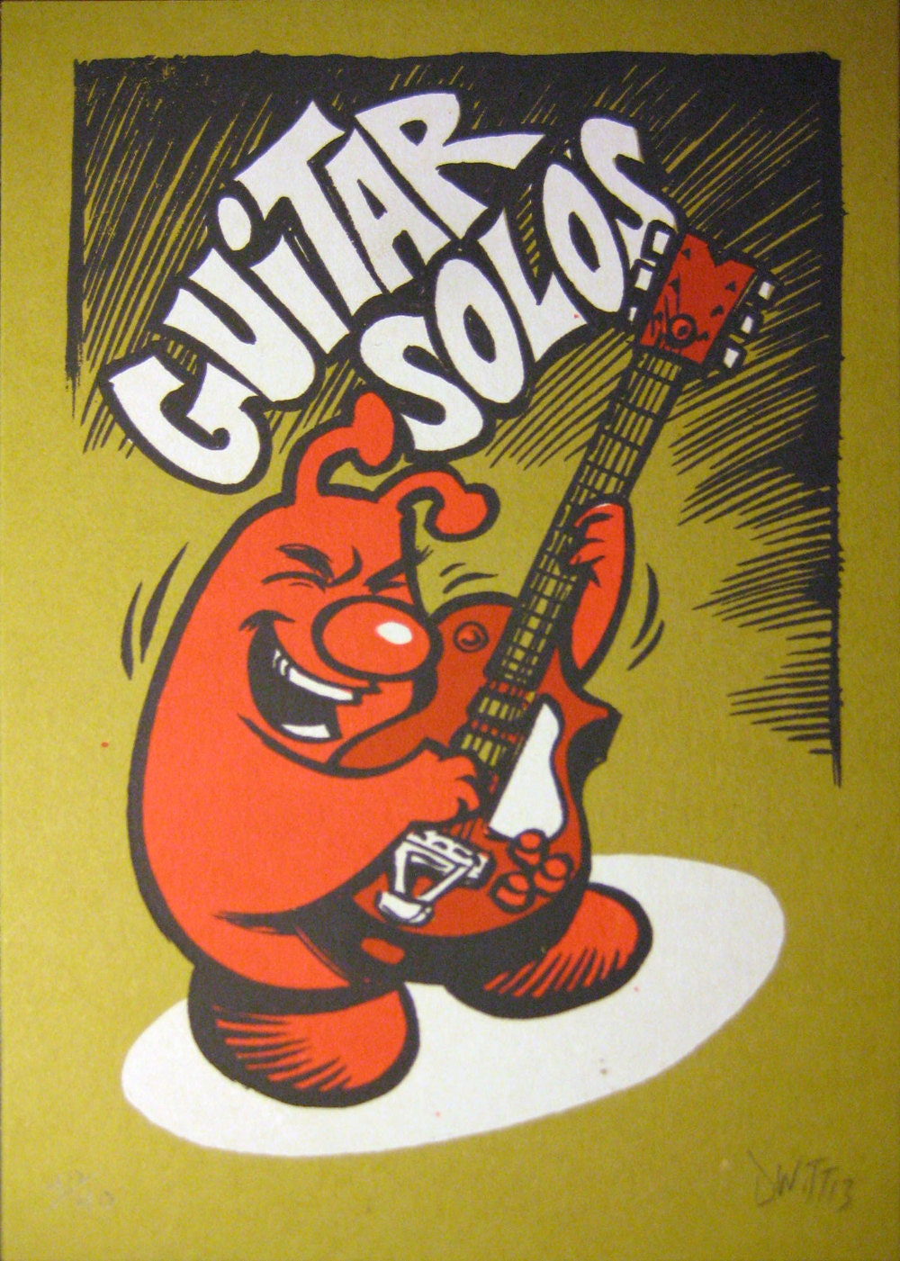 Guitar solos - Stuff I Like - limited edition screenprint