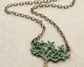 fAmiLY tReE oF LiFe nEcKLaCe, aNtiQued BroNze MeTaL jeWeLry