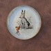Bunny Rabbit Magnet - Jumbo Glass Magnet Rabbit with Carrot
