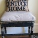 Burlap Quincy Pillow -  My Old Kentucky Home - state song - fathers day