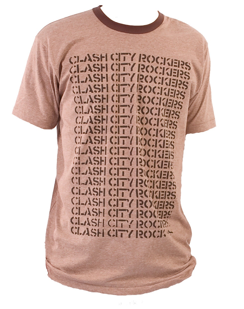 Clash City Rockers Men's Heather Brown Tee M/L