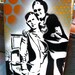 Graffiti Painting on Canvas Pop Art Style Original Handmade Artwork ... Bonnie and Clyde