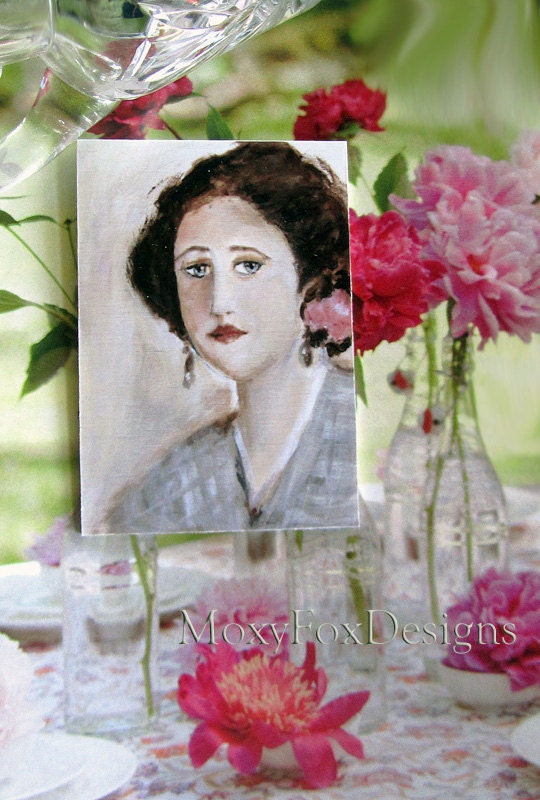 ACEO -- IRISH Portrait Impressionistic She Was a Lady Free US Shipping