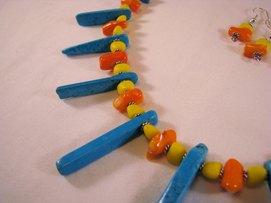 Autumn Sunshine Necklace and Earring Set