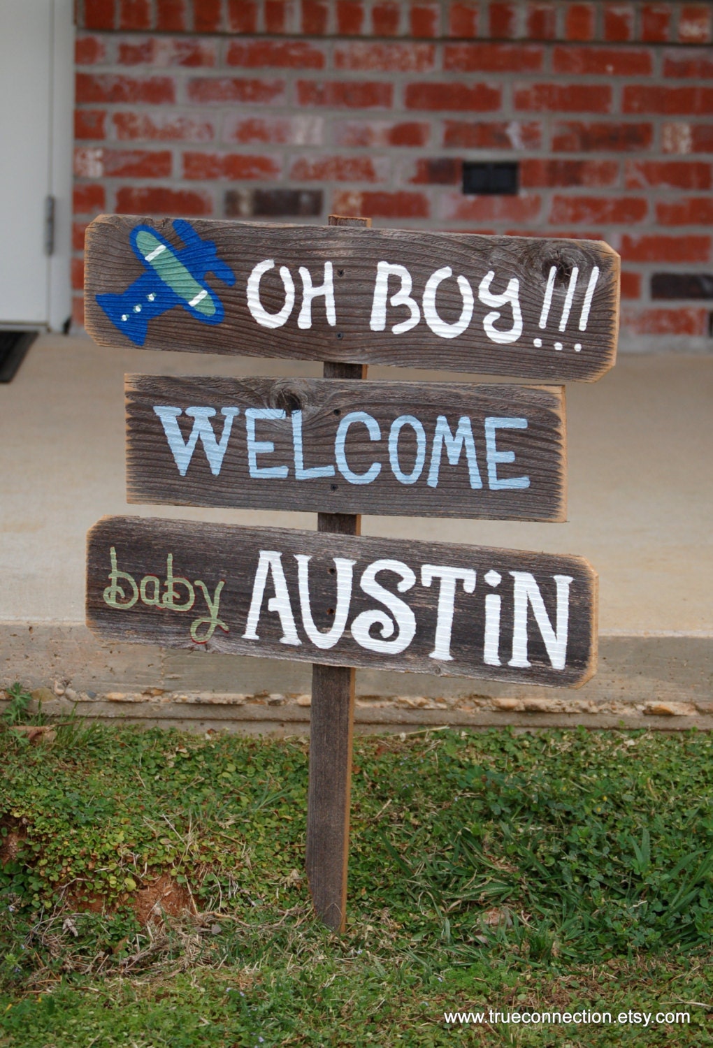 Baby Shower Sign Decorations Its a Boy Sign Its A Girl Sign Welcome Home Baby Yard Sign Baby Maternity Sign Wooden Signs Hand Painted Sign