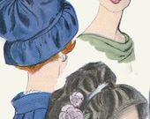Vintage 60s Vogue 5109 MOD Soft Hat Original Sewing Pattern by Sally Victor Head Size 23