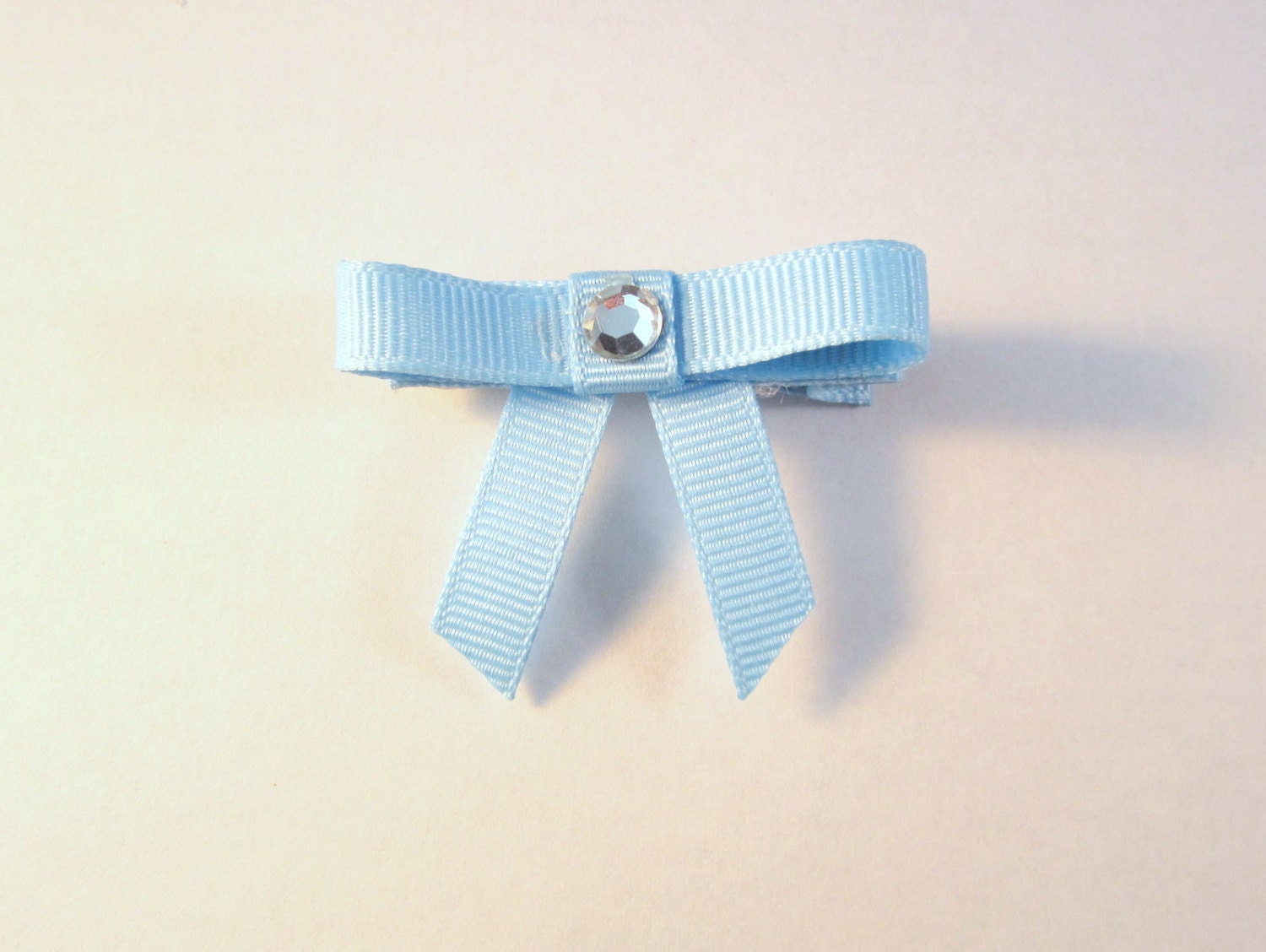 Bun Bow Saddleseat Horse Show Hair Bow Pastel Blue
