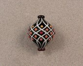Interwoven Pulsar - Lampwork Hollow Blown Boro Focal Bead by Beau Barrett