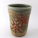 Kitchen Utensil Holder - Mint Green - Golden Caramel  - Wine chiller - Kitchen Crock - Handmade wheel thrown pottery