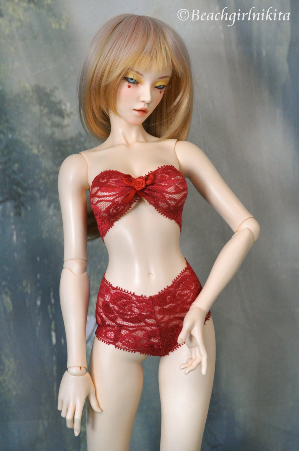 BJD Lace Bra & Panties Color Choice for EID Feeple 65 SSD Dollfie