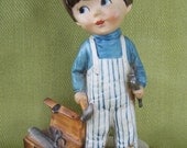 Little Carpenter - Gorham Moppet Figurine, Vintage 1973