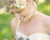 natural vine crown, bridal hair accessory, woodland wedding - QUEEN of the WOODS