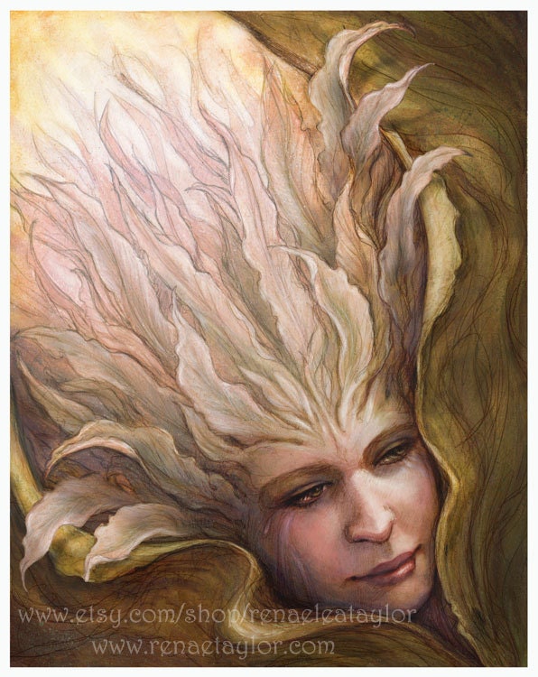 Green Woman of Spring by Renae Taylor .......16x20 matted