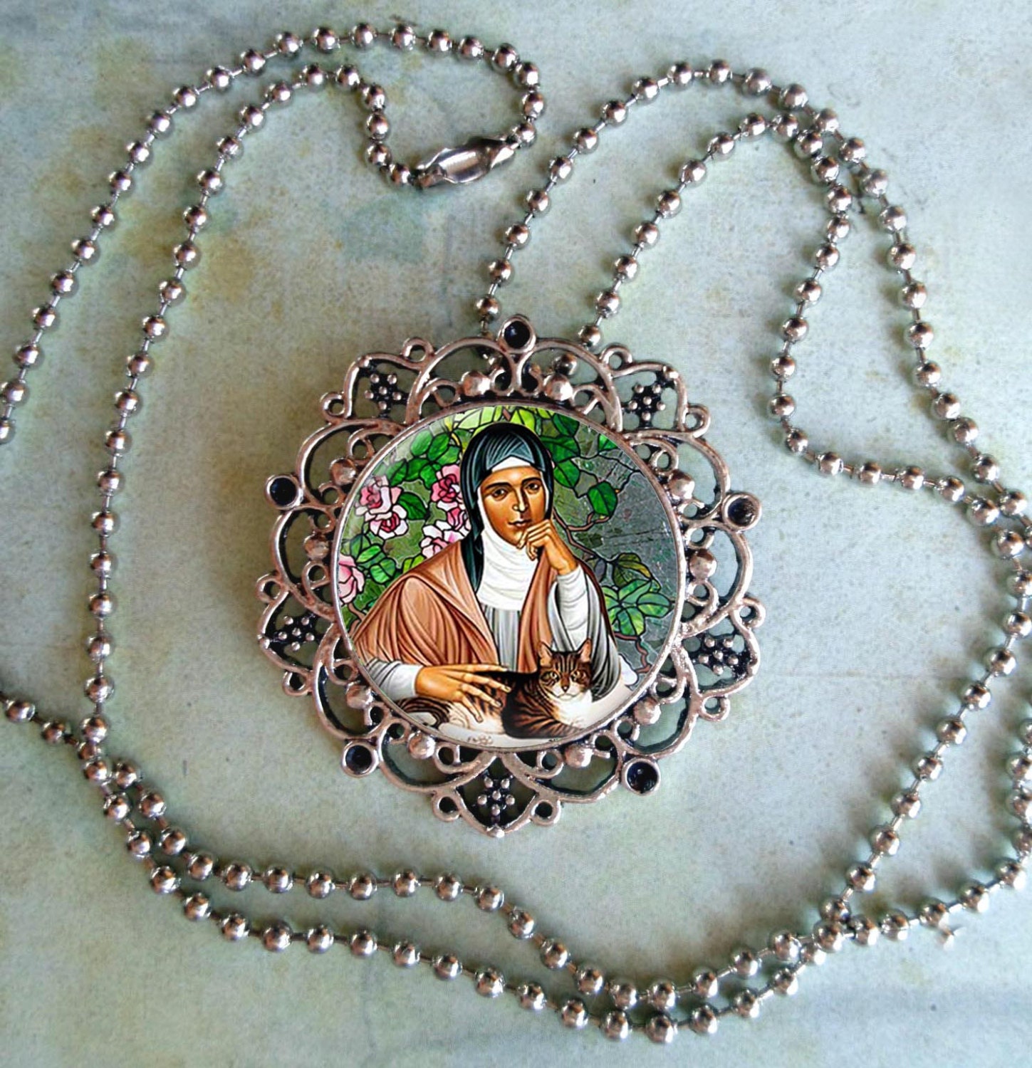 Saint Gertrude of Nivelles, Patron Saint of Cats and Those Who Love Them (Image Number 31)