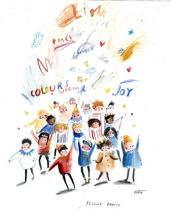 Festive praise - Limited edition 8 x 11" print