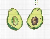 Cross Stitch Pattern PDF - Avocados