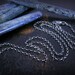 Rolo link chain oxidized antique finish sterling silver 24" 2mm
