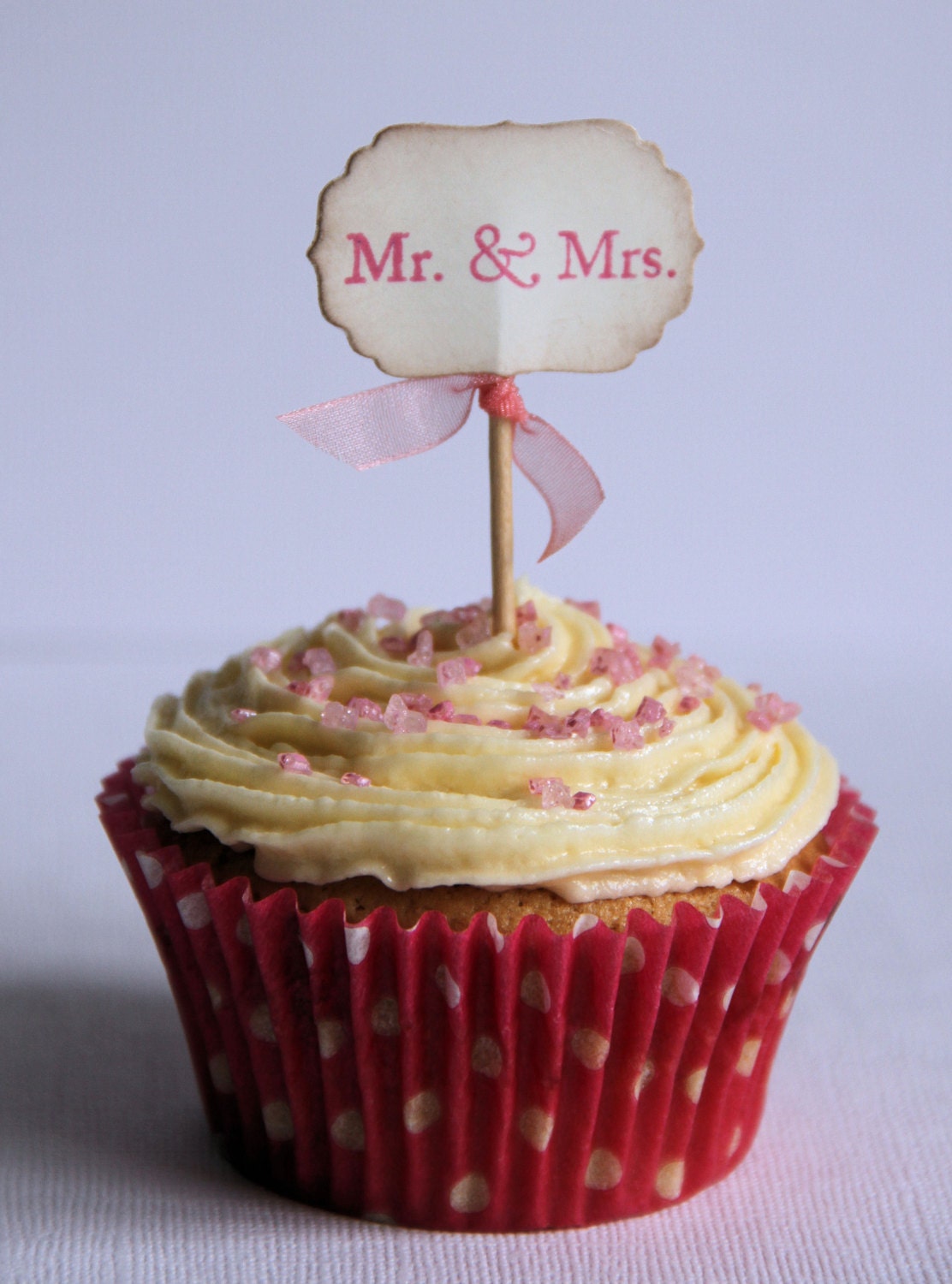 Mr & Mrs Cake Toppers (any colour)