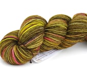 Wild Flowers--hand dyed DK weight yarn, BFL (246yds/100gm)