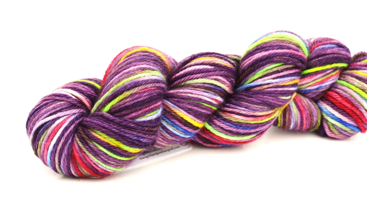 Meadow Blooms Lite--hand dyed DK weight yarn, BFL (246yds/100gm)