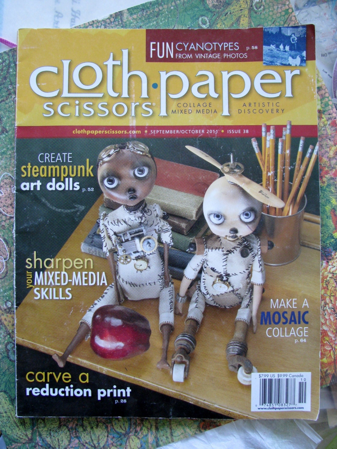 Cloth Paper Scissors Magazine - Sept. / Oct. 2011