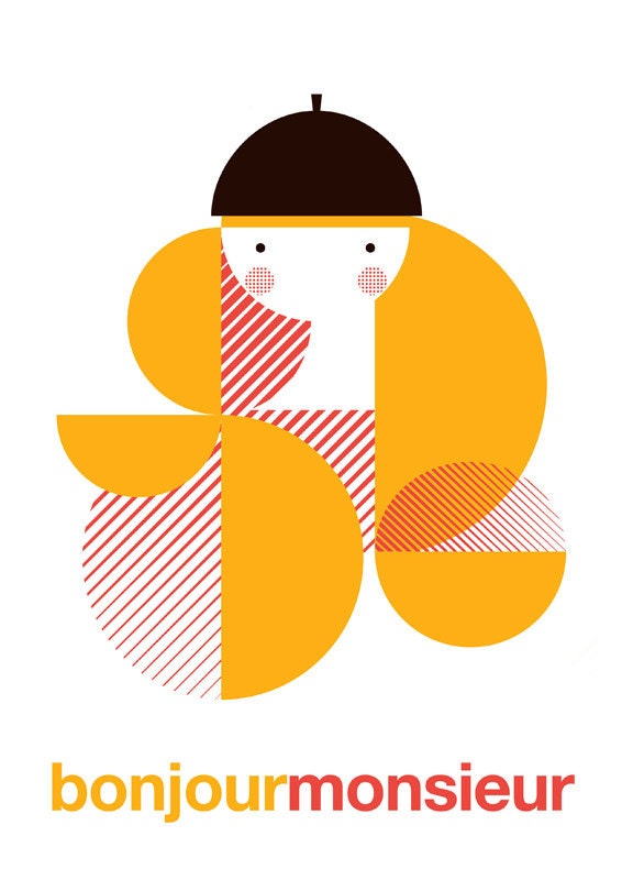 Bonjour monsieur print
