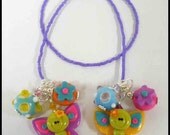 New Polymer Clay Beaded Bookmark Bright Butterflies